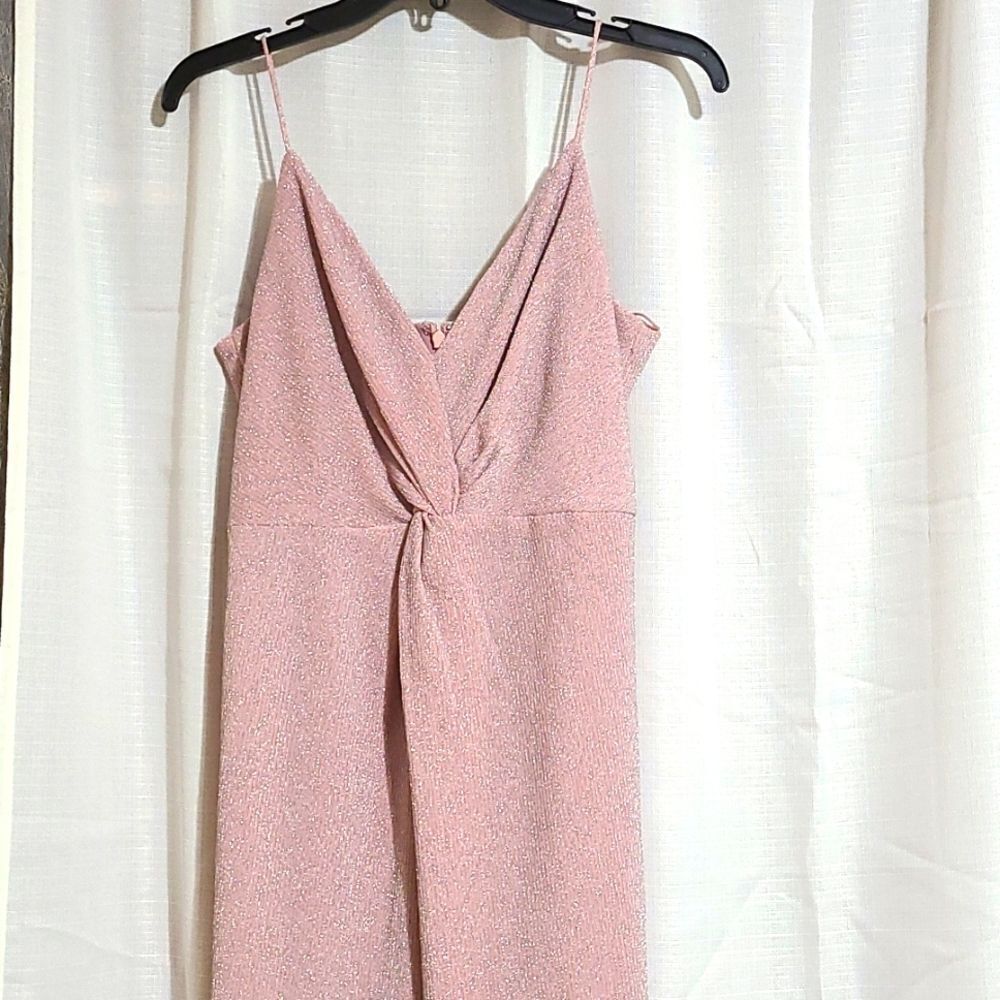 Pink Glitter Long dress